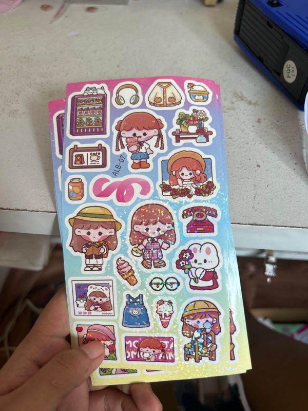 Sticker Hologram Girl