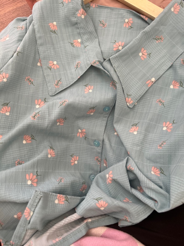 (Clearance) Blouse Floral Lengan Medium